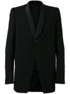 Rick Owens Blazer-style Coat, Men's, Size: 50, Black, Viscose/virgin Wool/cupro/cotton