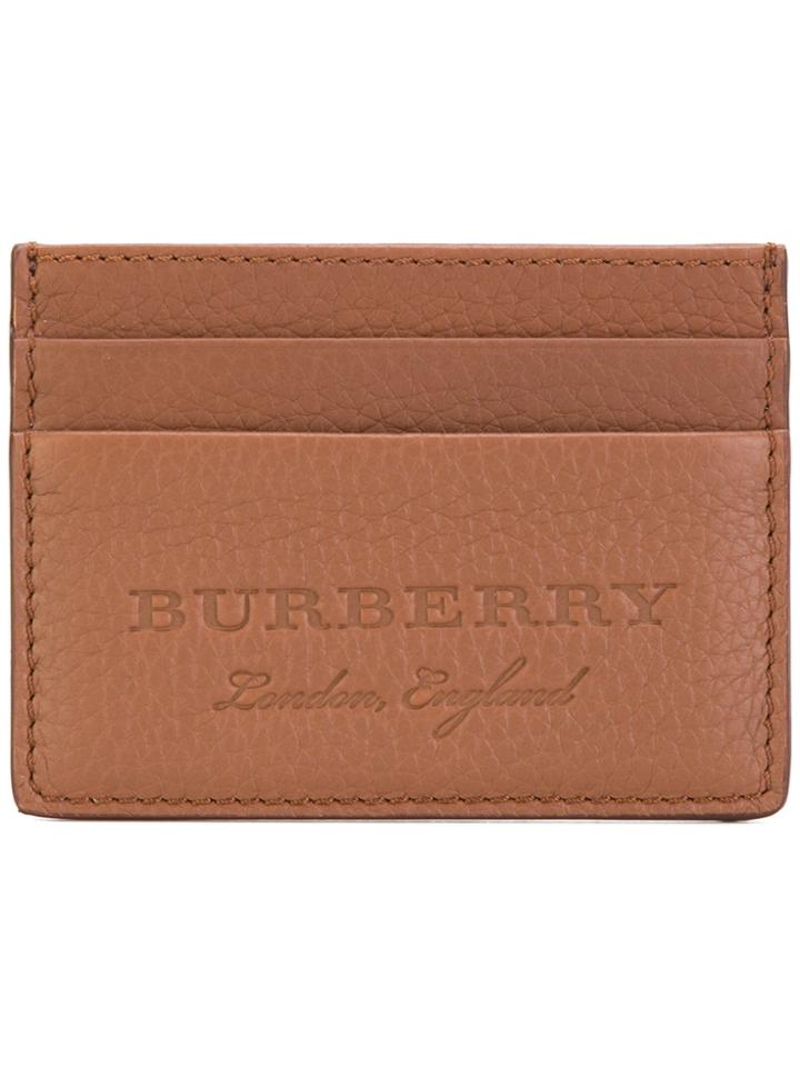Burberry Embossed Cardholder - Brown