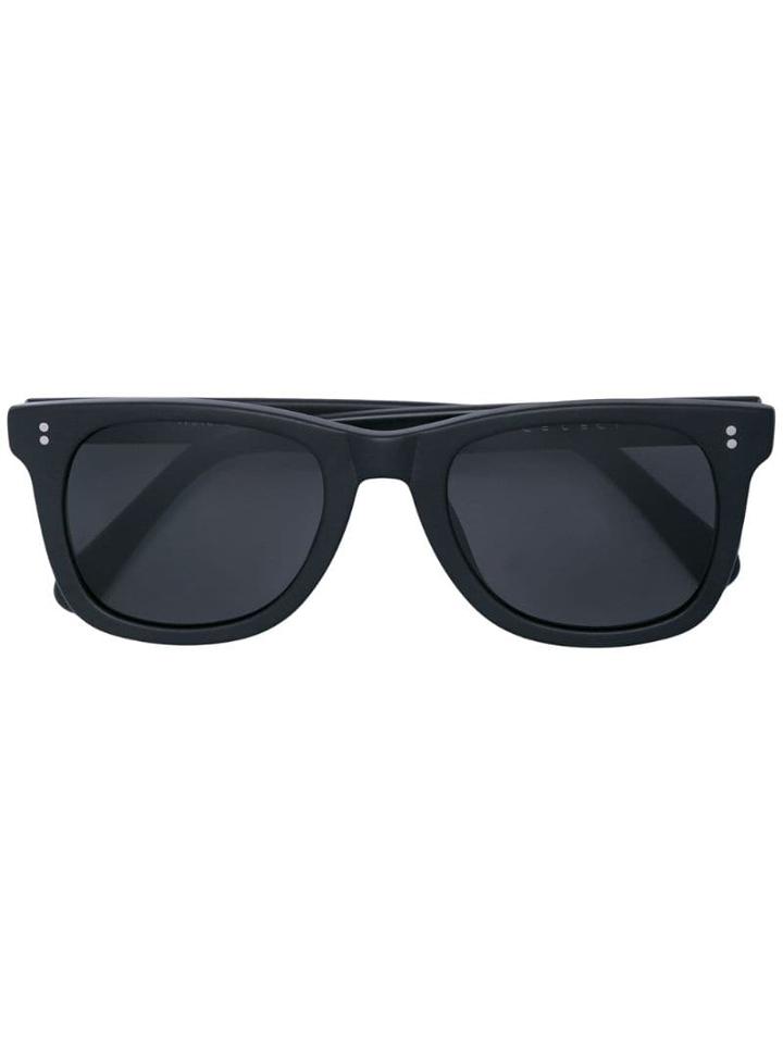 The Celect Thick Frame Sunglasses - Black