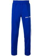 Palm Angels Contrast Trim Track Pants - Blue