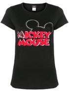 Liu Jo Liu Jo + Disney Embroidered Mickey Mouse Logo T-shirt - Black