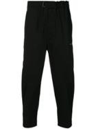Oamc Cropped Tapered Trousers - Black