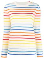 Chinti & Parker Rainbow Striped Sweater - Neutrals
