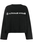 Mm6 Maison Margiela Reverse Logo Sweatshirt - Black