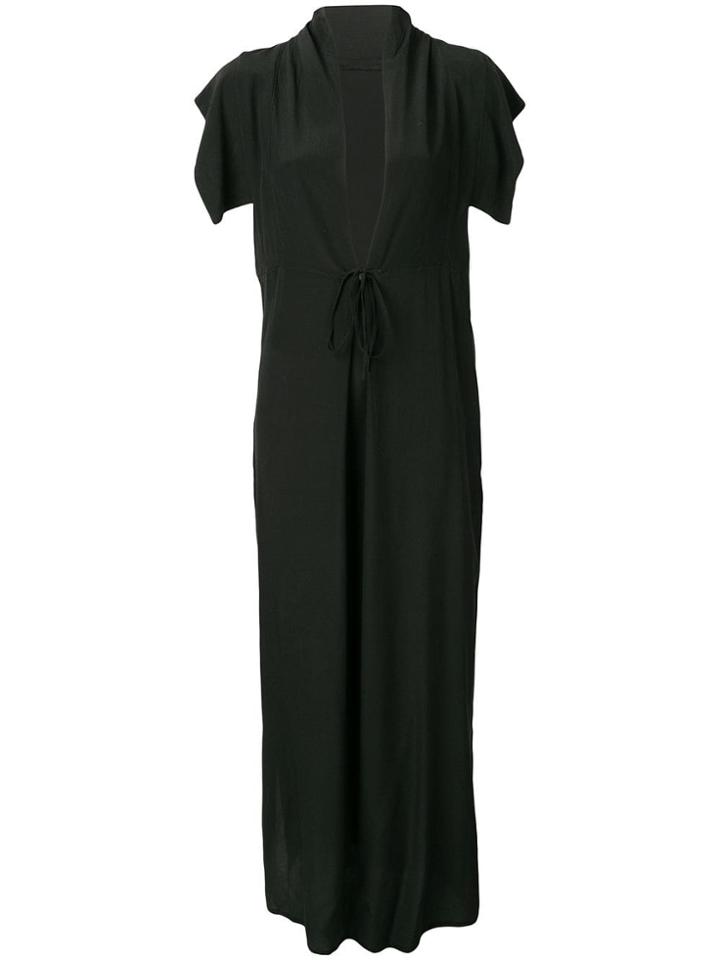 Yohji Yamamoto Vintage Long Chiffon Dress - Black