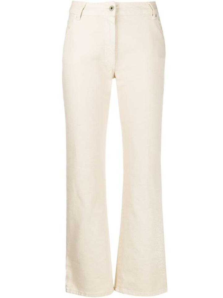 Off-white Diagonal Print Jeans - Neutrals