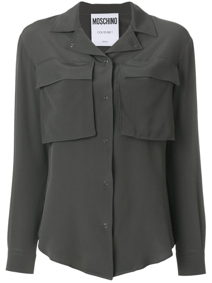 Moschino Oversized Pocket Shirt - Grey