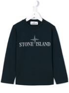 Stone Island Kids Logo Print Top