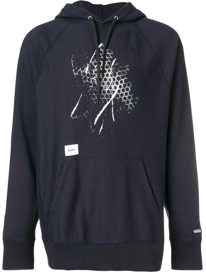 Vans Contrast-print Hoodie - Blue