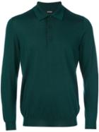 Kiton - Knitted Polo Shirt - Men - Silk/cashmere - M, Green, Silk/cashmere