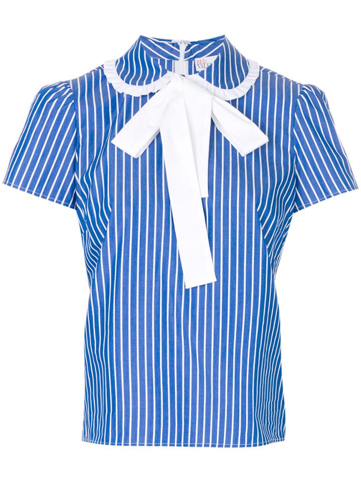 Red Valentino Tie Neck Blouse - Blue