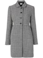 Red Valentino - Dogtooth Buttoned Coat - Women - Polyamide/polyester/acetate/other Fibers - 40, Polyamide/polyester/acetate/other Fibers