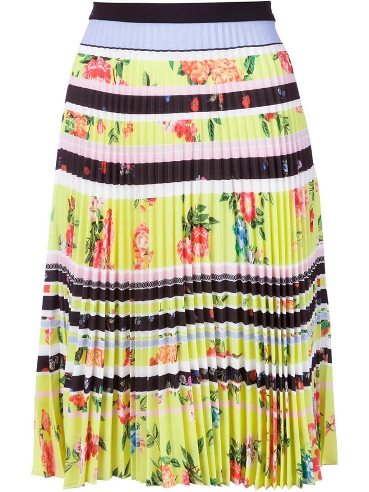 Mary Katrantzou 'fontaine' Skirt, Women's, Size: 8, Yellow/orange, Polyester