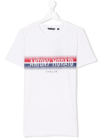 Antony Morato Junior Teen Logo Print T-shirt - White