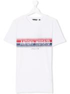 Antony Morato Junior Teen Logo Print T-shirt - White