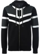 Neil Barrett Colour Block Hoodie, Men's, Size: Small, Black, Viscose/spandex/elastane/lyocell/cotton