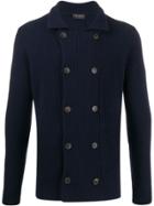 Dell'oglio Double-breasted Knitted Cardigan - Blue