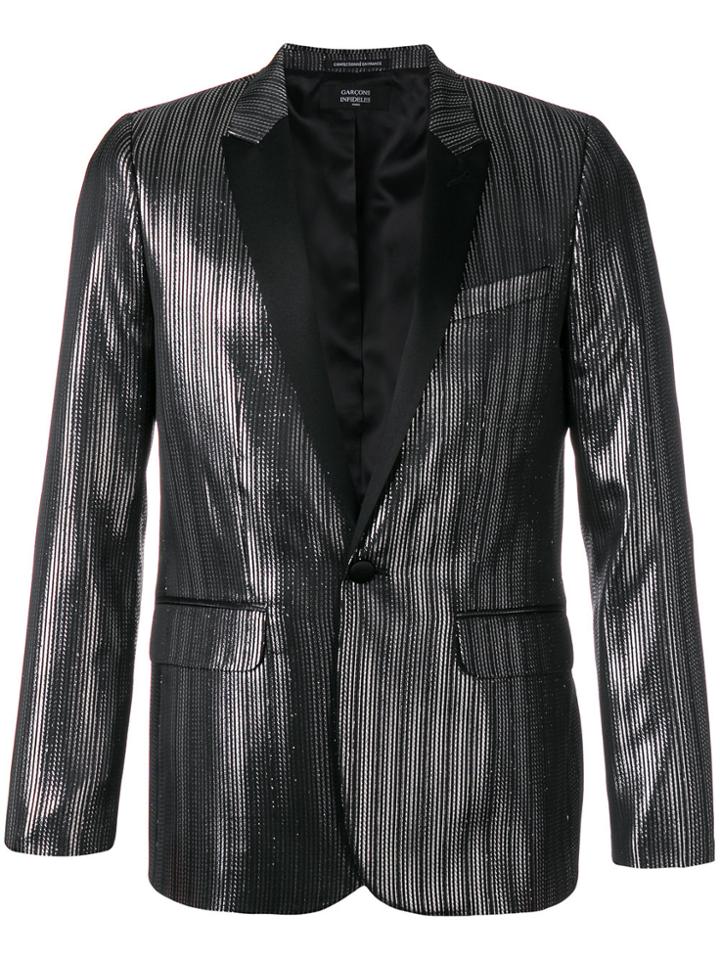 Garçons Infidèles Metallic Blazer - Black