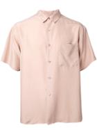 H Beauty & Youth Short Sleeved Shirt, Men's, Size: Medium, Pink/purple, Silk