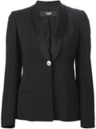 Versus Shawl Collar Blazer, Women's, Size: 46, Black, Acetate/viscose/spandex/elastane