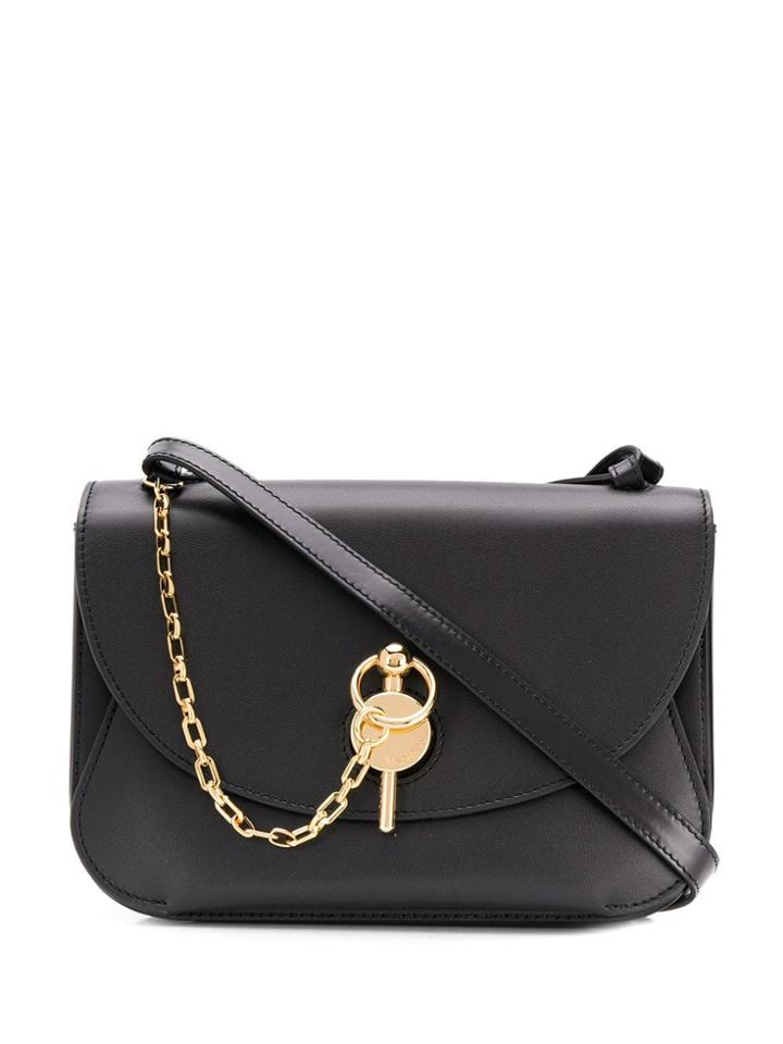 Jw Anderson Metallic Lock Crossbody Bag - Black