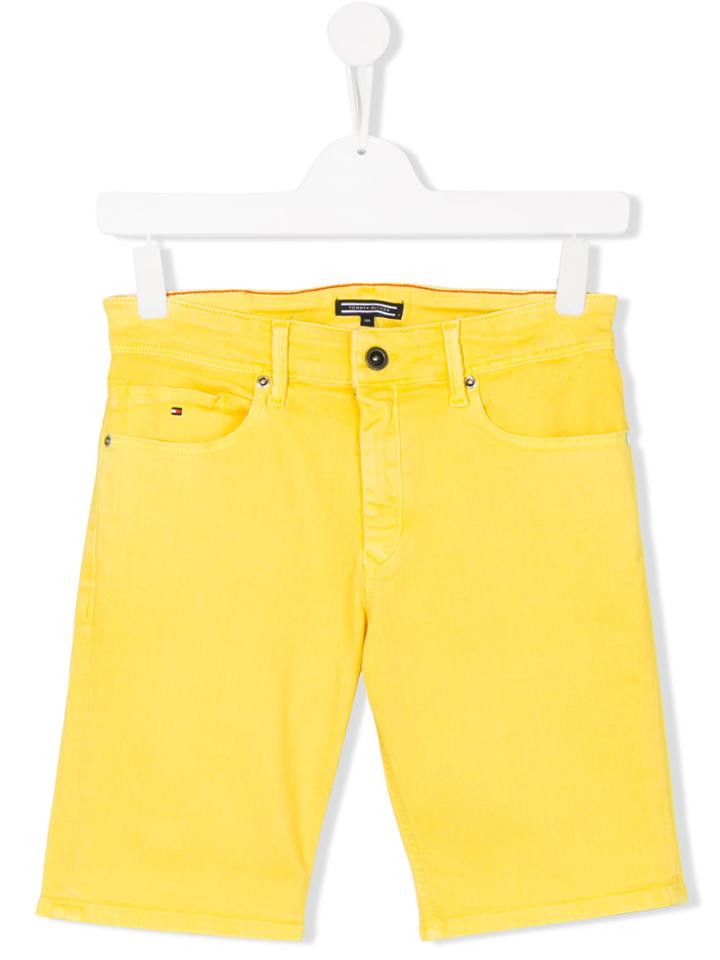 Tommy Hilfiger Junior Teen Denim Shorts - Yellow & Orange