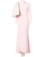 Christian Siriano Bow Detail Gown Dress - Pink & Purple