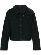 Levi's Furry Collar Denim Jacket - Black