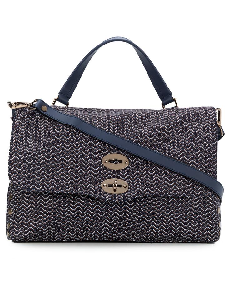 Zanellato Postina Medium Satchel Bag - Blue