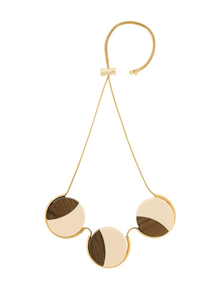 Marni Oversized Geometric Necklace, Women's, Metallic