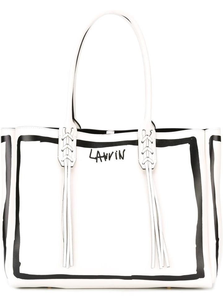 Lanvin Sketch Print Tote
