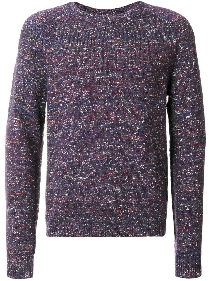 Maison Margiela Crewneck Knit Sweater - Purple