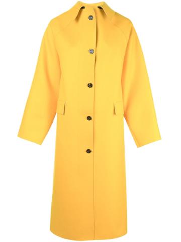 Kassl Editions Single Breasted Coat - Yellow