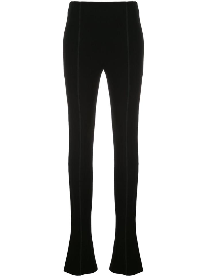 Mugler Extra-long Flared Trousers - Black