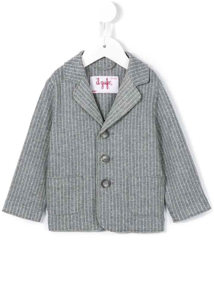 Il Gufo Checked Blazer, Toddler Boy's, Size: 36 Mth, Grey