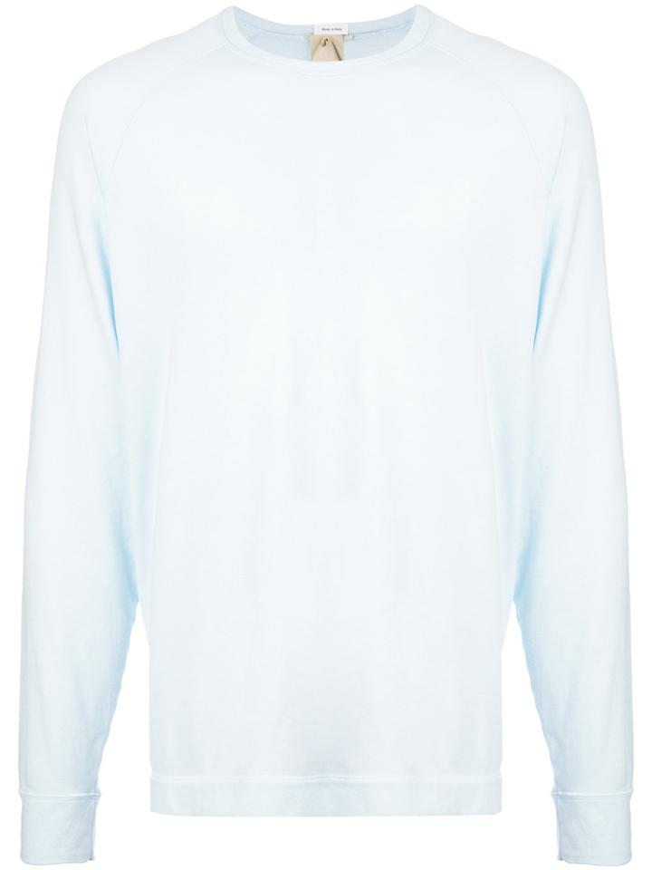 Ten C Long Sleeve Crew Neck T-shirt - Blue