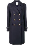 Pinko Double-breasted Coat - Blue