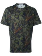 Salvatore Ferragamo Foliage Print T-shirt - Green