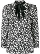 Marc Jacobs Poodle Print Shirt, Women's, Size: 2, Black, Silk