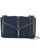 Diesel Ribbed Flap Closure Cross Body Bag, Women's, Blue