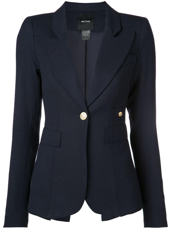Smythe Single Breasted Blazer - Blue
