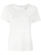 Saint Laurent Moon And Stars Print T-shirt, Women's, Size: Large, White, Cotton