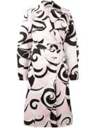 Emilio Pucci Fortuna Print Trench Coat - Pink