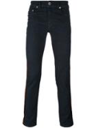 Diesel Black Gold Lateral Striped Skinny Jeans, Men's, Size: 31, Blue, Cotton/polyester/spandex/elastane