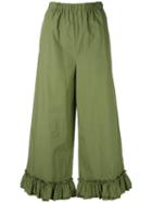Erika Cavallini - 'bruno' Pants - Women - Cotton - 46, Green, Cotton