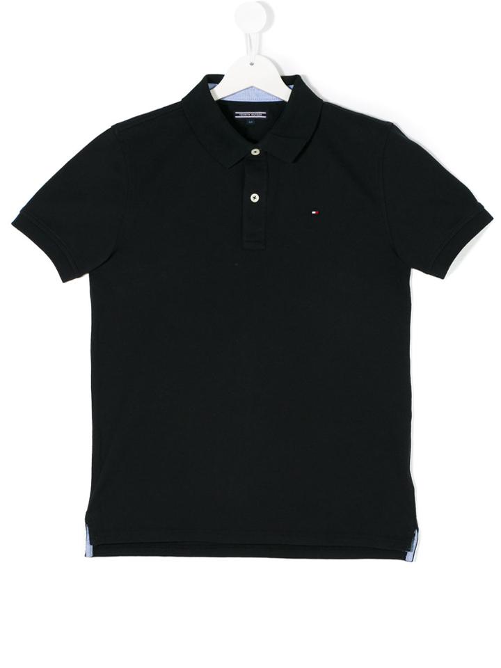 Tommy Hilfiger Junior Logo Polo Shirt - Blue