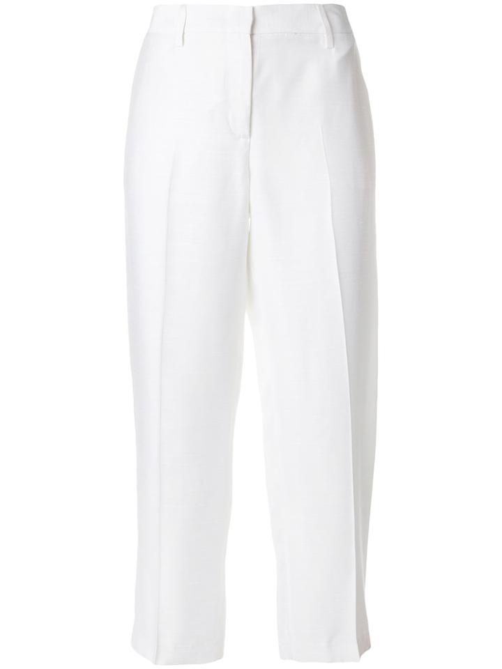 Tonello High Waisted Trousers - White