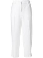 Tonello High Waisted Trousers - White