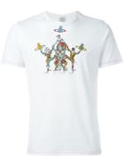Vivienne Westwood Man Harlequin Print T-shirt, Men's, Size: Small, White, Cotton