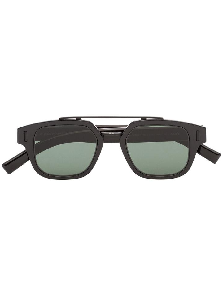 Dior Eyewear Fraction 1 Double-bridge Sunglasses - Black